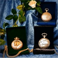 Different styles of pocket watches
