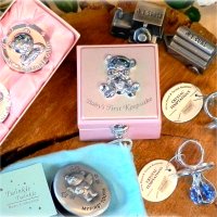 Different types of christening gifts and jewelry boxes for babies
