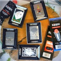 Five different styles of lighters and lighter refill packages